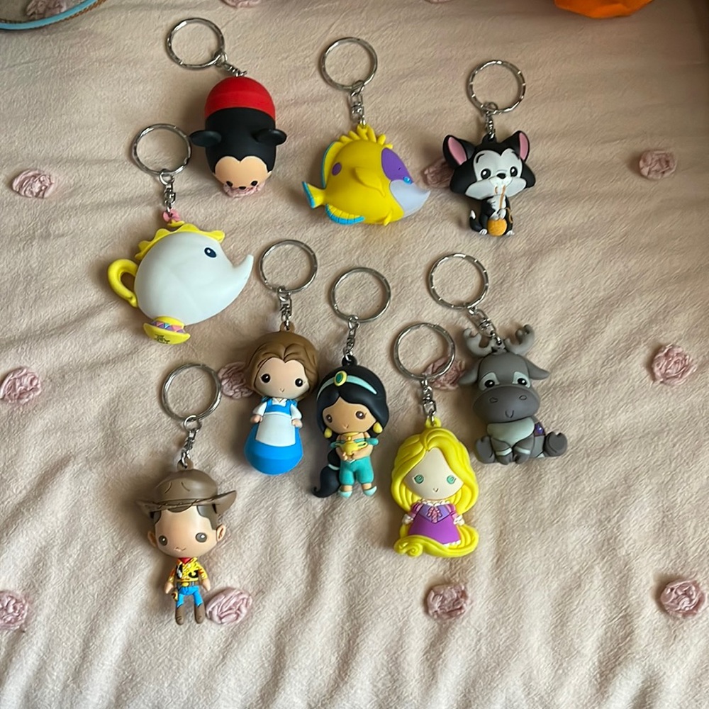 Disney Figurine Keychains
